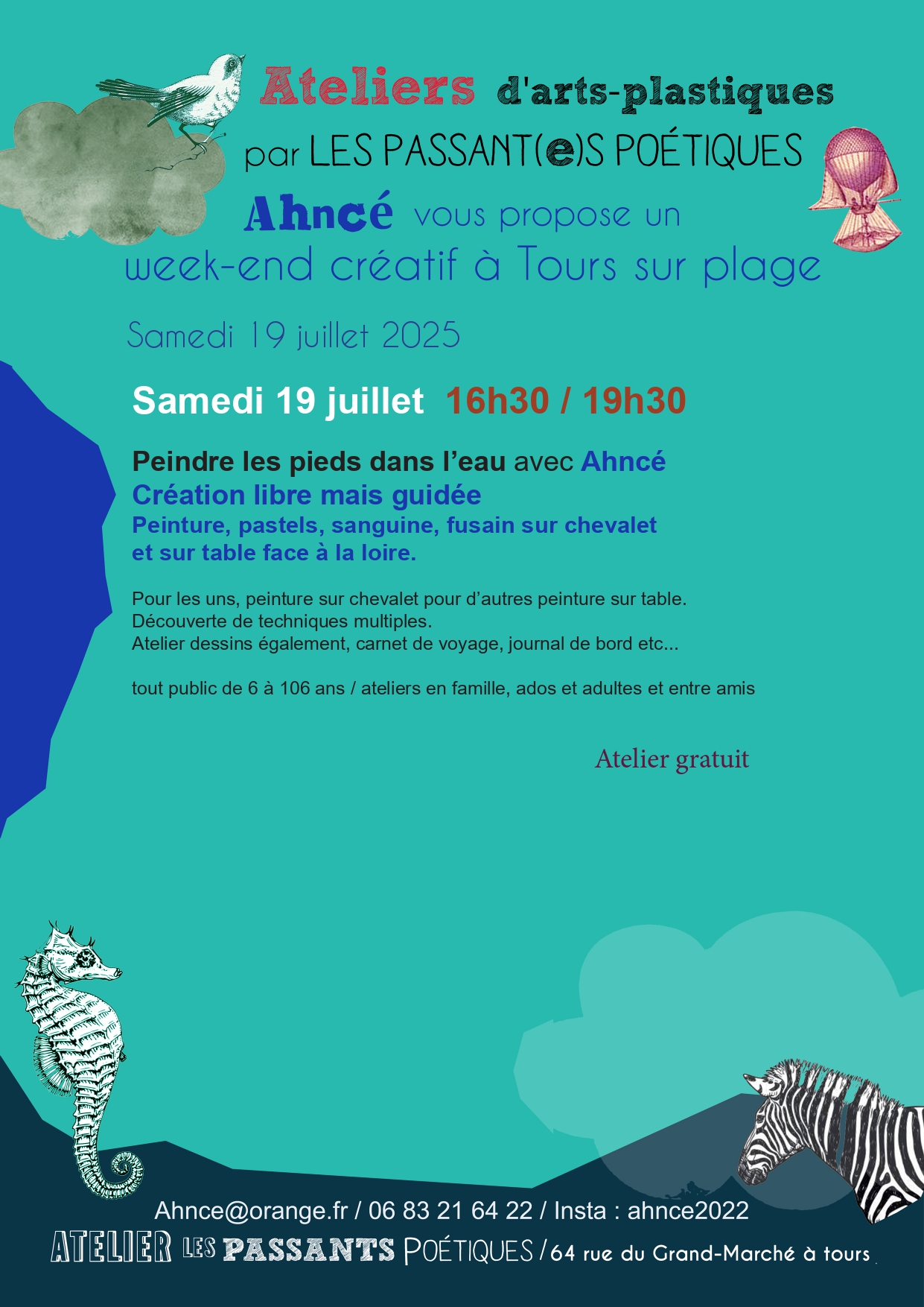 Peindre à la Plage avec Ahncé